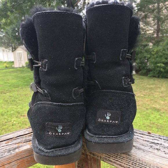 Black BearPaw Boots Size 7 - Picture 4 of 5